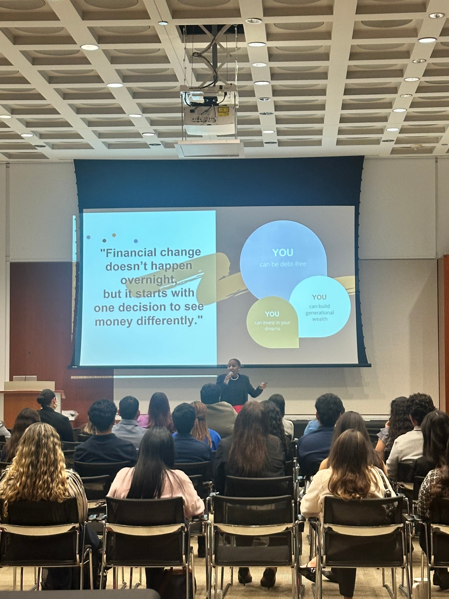 Nashira Lynton speaking at Women of ALPFA
